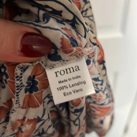 SOLD NWT Roma Ro Tank Dress in Orange Camel Sz M/L - Picture 3 of 4